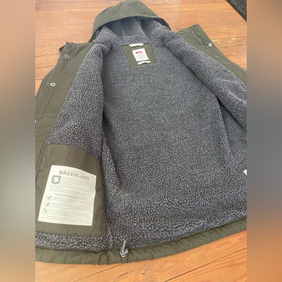 Fjallraven Men’s Greenland Winter Jacket Small Green G-1000 - Picture 8 of 11